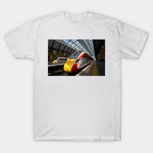 LNER Azuma trains at King's Cross T-Shirt